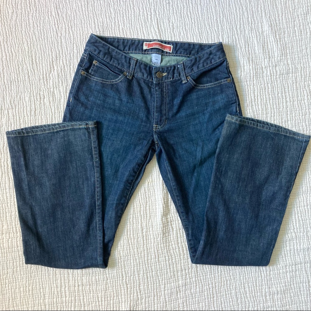 GAP curvy flare jeans, size 8R.